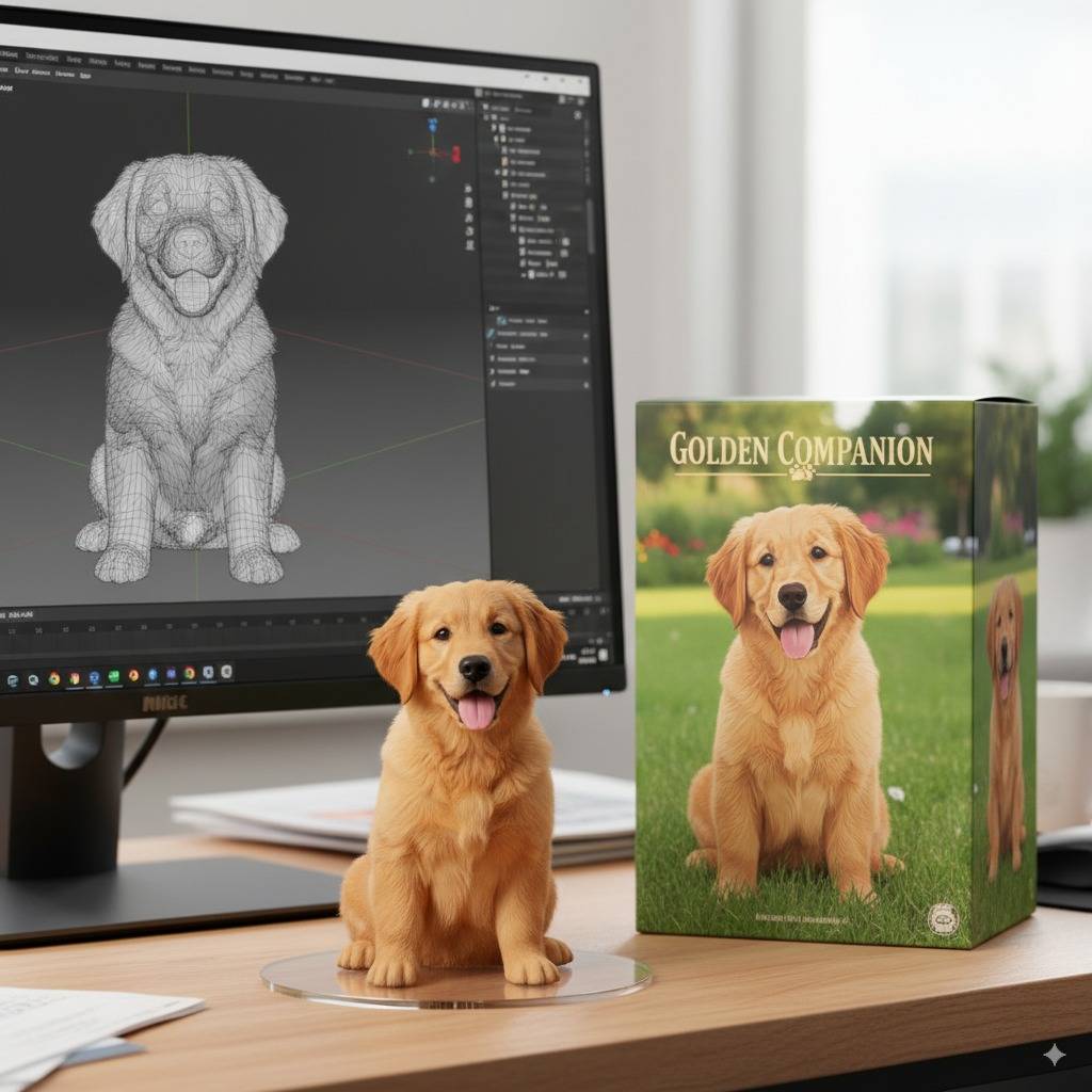 Golden Retriever - AI Action Figures